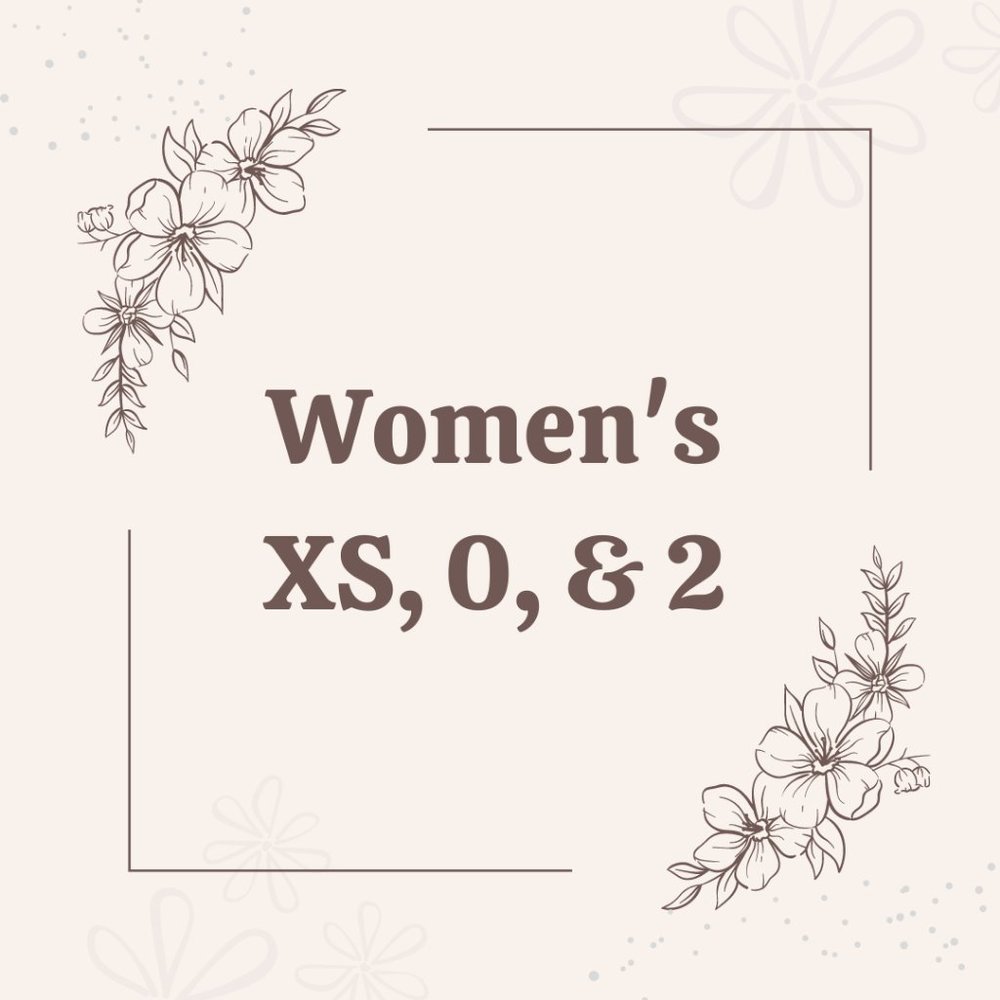 Women's XS, 0, & 2